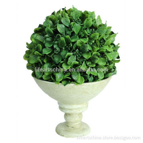 Nice potted artificial grass ball for desktop, window or festival decoration
